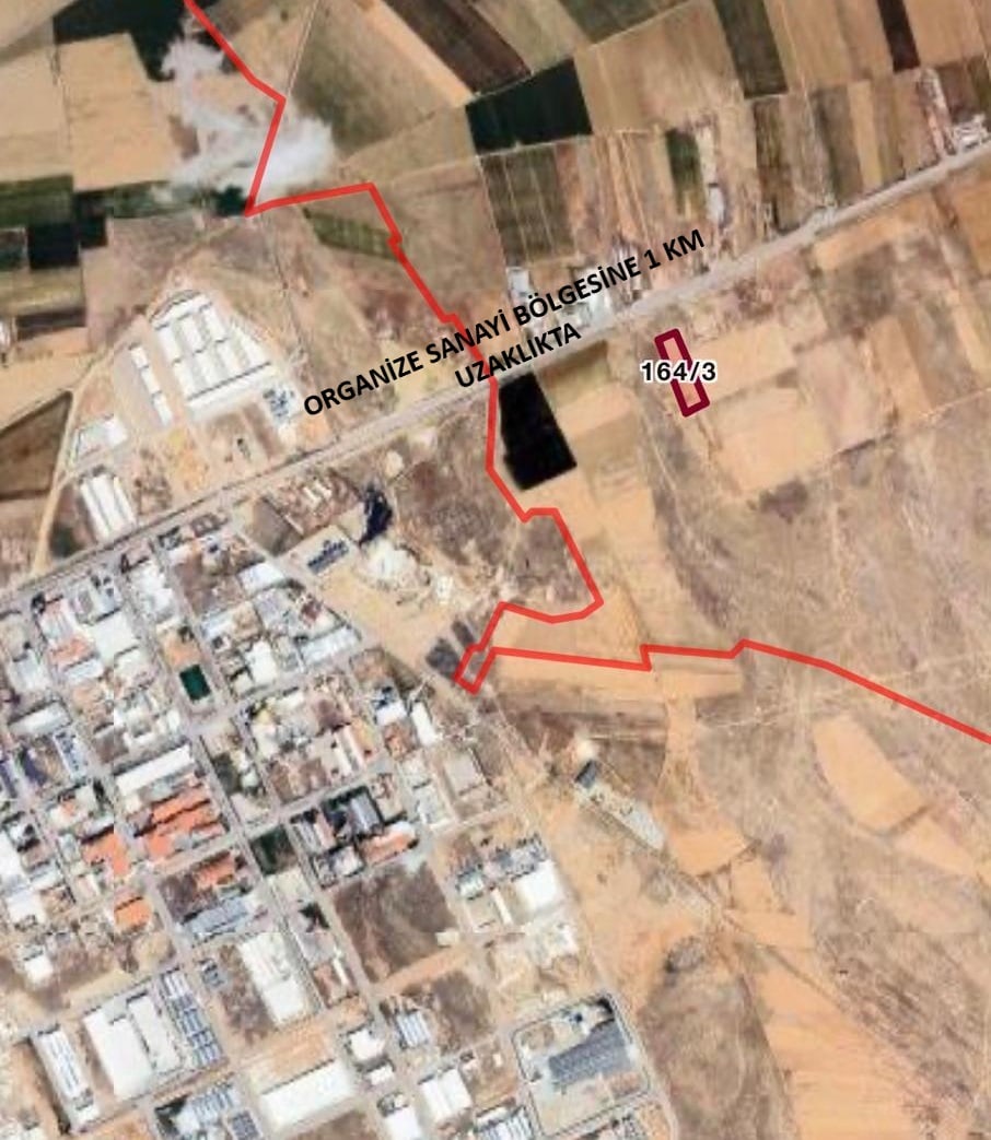 Satılık Karaman Merkez 15736m² MARJİNAL ARAZİ OSB Yakın, Elektrik Su Var