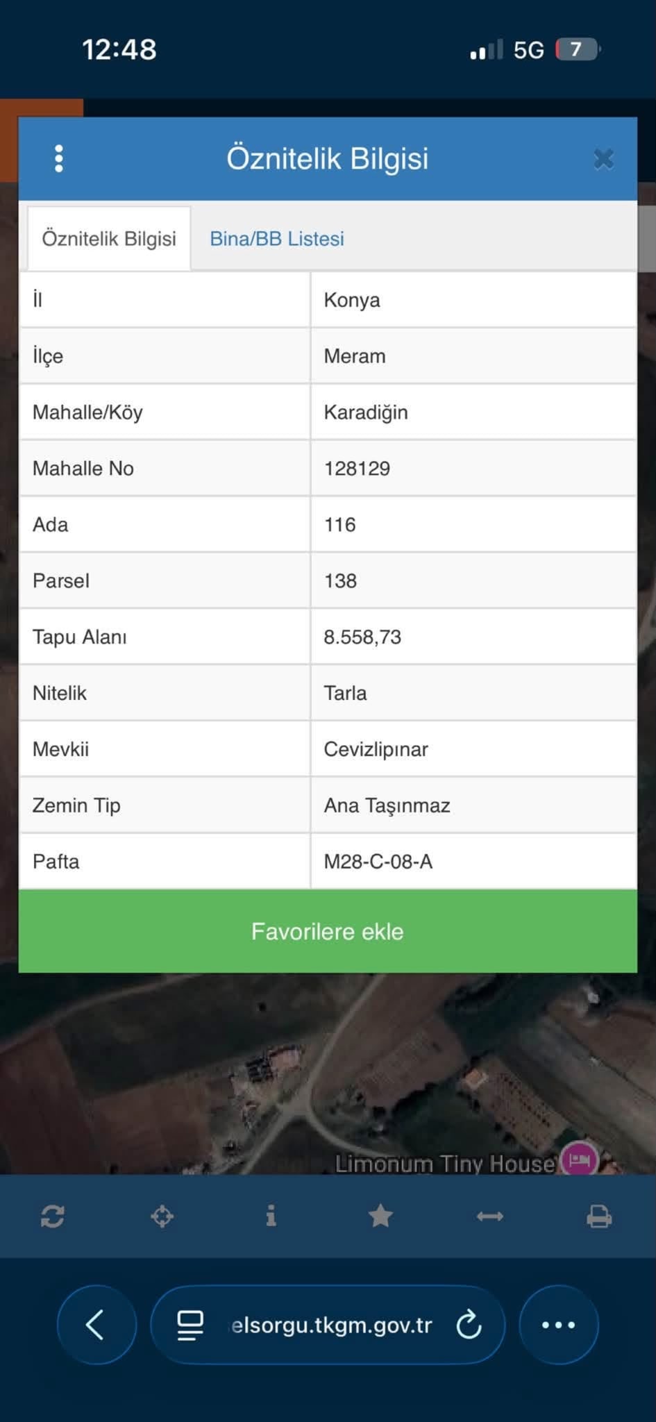 Meram Karadiğinde Satılık Tarla — görsel 2