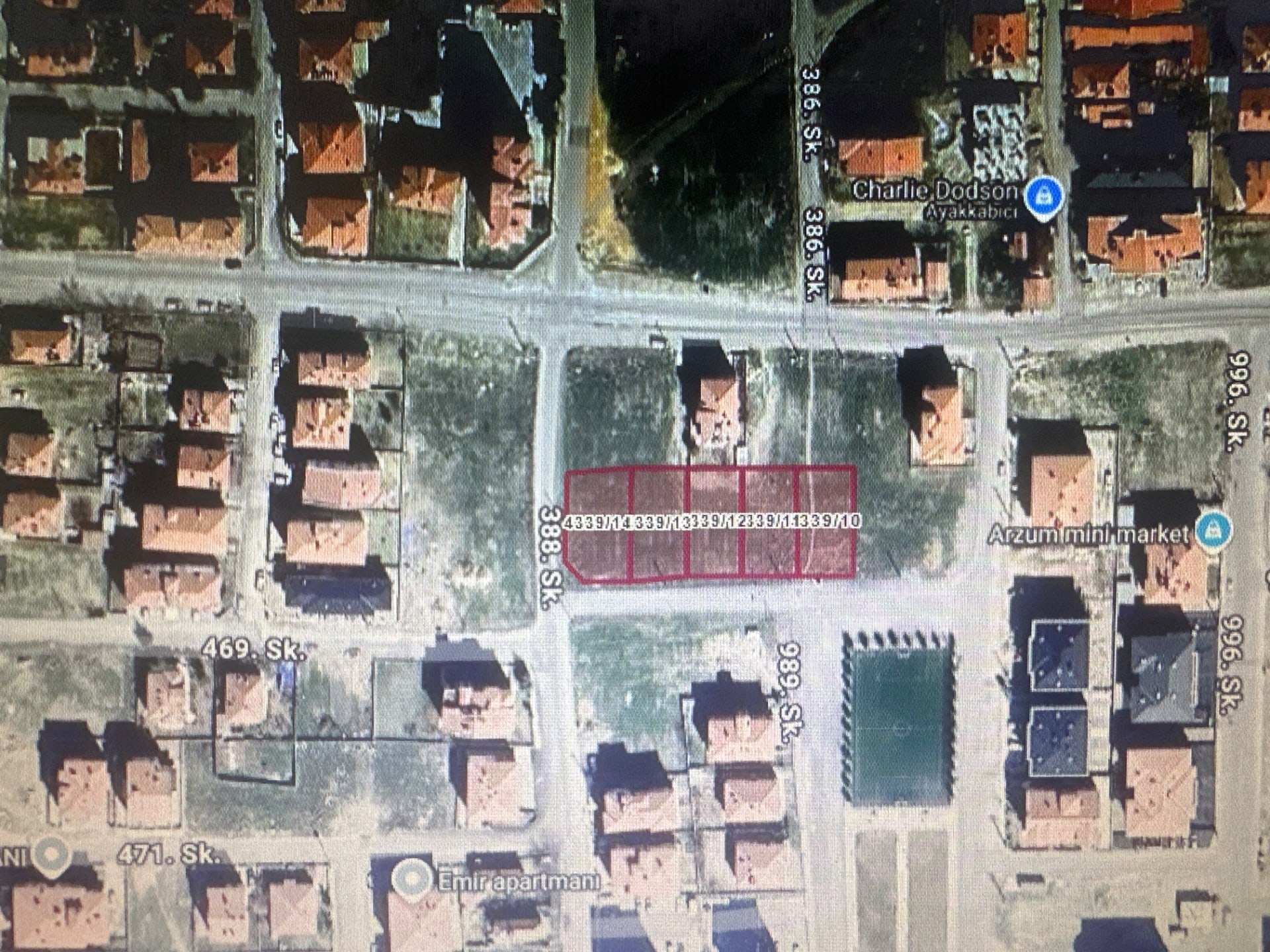 Çeltekte 2365m2 satılık arsa