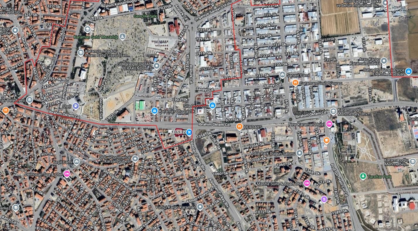 VEREM SAVAŞ YANI 1839m² Konut+Ticaret İmarlı 4 Cepheli Müstakil Arsa